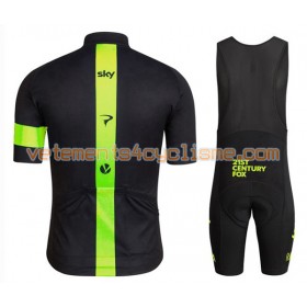 Tenue Cycliste et Cuissard à Bretelles 2016 Team Sky N002