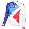 Tenue Cycliste Manches Longues et Collant à Bretelles 2016 FDJ N001