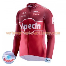 Maillot vélo 2017 Team Katusha-Alpecin Hiver Thermal Fleece N001