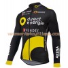 Tenue Cycliste Manches Longues et Collant à Bretelles 2016 Direct Energie N001