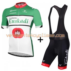 Tenue Cycliste et Cuissard à Bretelles 2016 Fundacion Euskadi-Edp N003
