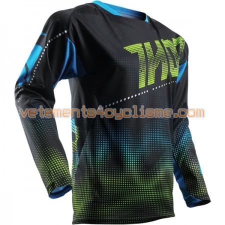 Maillots VTT/Motocross 2017 Thor Fuse Lit Manches Longues N001