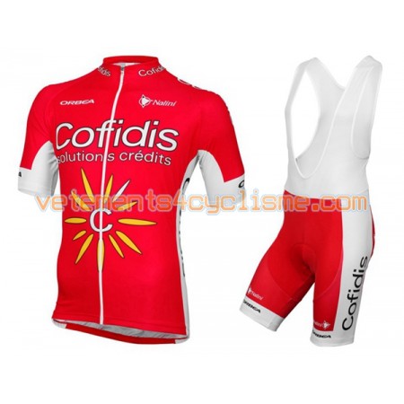 Tenue Cycliste et Cuissard à Bretelles 2016 Cofidis Pro Cycling N001
