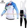 Tenue Cycliste Manches Longues et Collant à Bretelles Femme 2017 Siilenyond N007