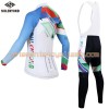 Tenue Cycliste Manches Longues et Collant à Bretelles Femme 2017 Siilenyond N007