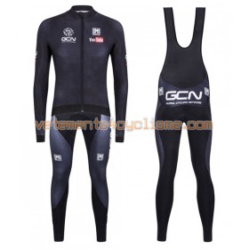 Tenue Cycliste Manches Longues et Collant à Bretelles 2016 GCN N002