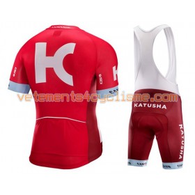 Tenue Cycliste et Cuissard à Bretelles 2016 Team Katusha N001