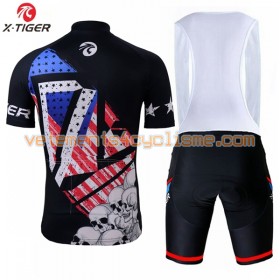 Tenue Cycliste et Cuissard à Bretelles 2017 X-Tiger N007