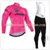 Tenue Cycliste Rose Manches Longues et Collant à Bretelles 2016 Giro dItalia