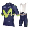 Tenue Cycliste et Cuissard à Bretelles 2017 Movistar Team N001