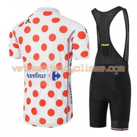 Tenue Cycliste à Pois et Cuissard à Bretelles Femme 2017 Tour de France