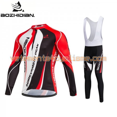 Tenue Cycliste Manches Longues et Collant à Bretelles 2017 Aozhidian N024