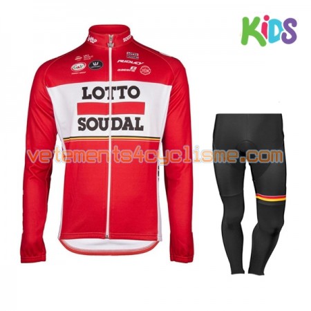 Tenue Cycliste Manches Longues et Collant Long Enfant 2017 Lotto Soudal N001