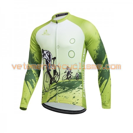 Maillot vélo 2017 Aozhidian Manches Longues N029