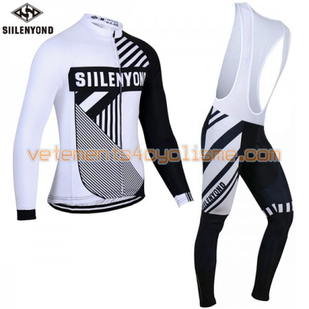 Tenue Cycliste Manches Longues et Collant à Bretelles 2017 Siilenyond N011