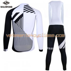 Tenue Cycliste Manches Longues et Collant à Bretelles 2017 Siilenyond N011
