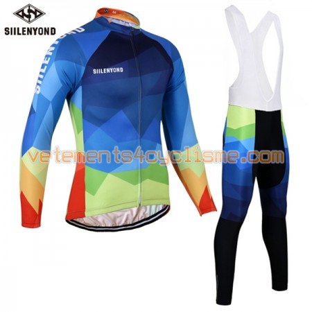 Tenue Cycliste Manches Longues et Collant à Bretelles 2017 Siilenyond N021
