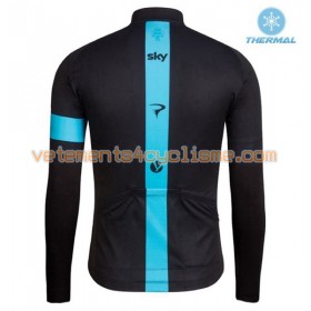 Maillot vélo 2016 Team Sky Hiver Thermal Fleece N001