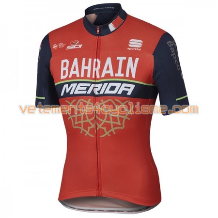 Maillot vélo 2017 Bahrain Merida N001