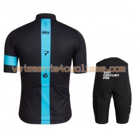 Tenue Cycliste et Cuissard à Bretelles Enfant 2016 Team Sky N011