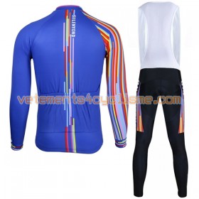 Tenue Cycliste Manches Longues et Collant à Bretelles 2017 Siilenyond N028