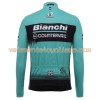 Tenue Cycliste Manches Longues et Collant à Bretelles 2017 Bianchi Countervail N001