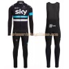 Tenue Cycliste Manches Longues et Collant à Bretelles 2016 Team Sky N001