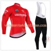 Tenue Cycliste Rouge Manches Longues et Collant à Bretelles 2016 Giro dItalia