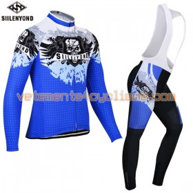 Tenue Cycliste Manches Longues et Collant à Bretelles 2017 Siilenyond N007
