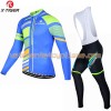 Tenue Cycliste Manches Longues et Collant à Bretelles 2017 X-Tiger N003