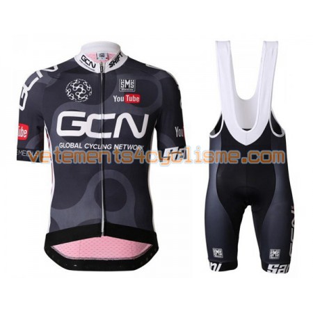 Tenue Cycliste et Cuissard à Bretelles 2016 GCN N003