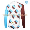 Tenue Cycliste Manches Longues et Collant à Bretelles 2016 AG2R La Mondiale Hiver Thermal Fleece N001