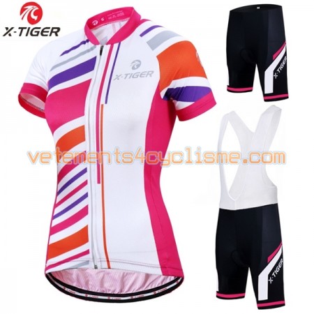 Tenue Cycliste et Cuissard à Bretelles Femme 2017 X-Tiger N006