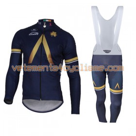 Tenue Cycliste Manches Longues et Collant à Bretelles 2017 Aqua Blue Sport N001