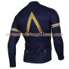Tenue Cycliste Manches Longues et Collant à Bretelles 2017 Aqua Blue Sport N001