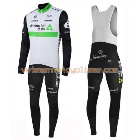 Tenue Cycliste Manches Longues et Collant à Bretelles 2016 Dimension Data N001