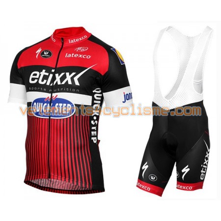 Tenue Cycliste et Cuissard à Bretelles 2016 Etixx-Quick Step N002