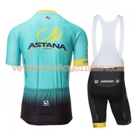Tenue Cycliste et Cuissard à Bretelles 2017 Astana Pro Team N001