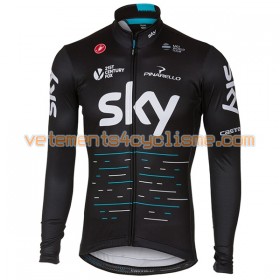 Maillot vélo 2017 Team Sky Manches Longues N001