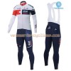 Tenue Cycliste Manches Longues et Collant à Bretelles 2016 IAM Cycling Hiver Thermal Fleece N001