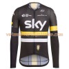 Tenue Cycliste Manches Longues et Collant à Bretelles 2016 Team Sky N003